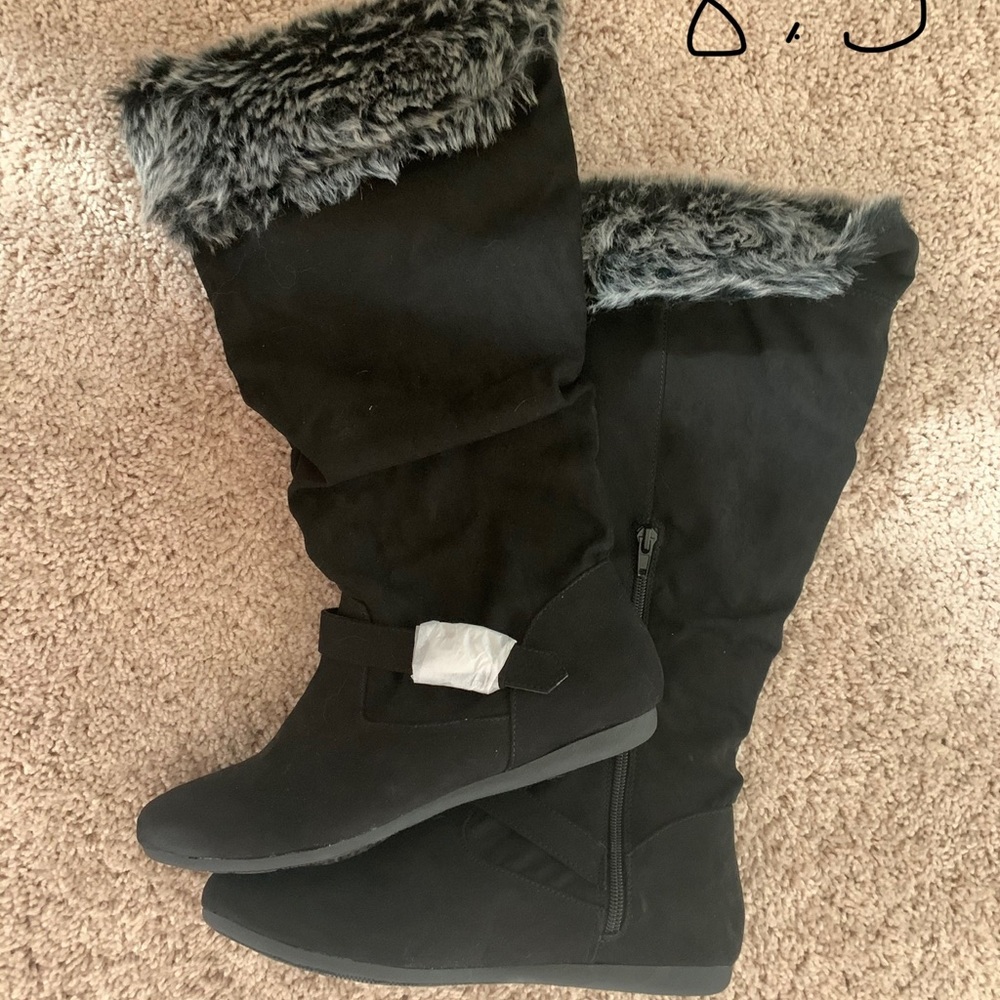 Black Knee Boots